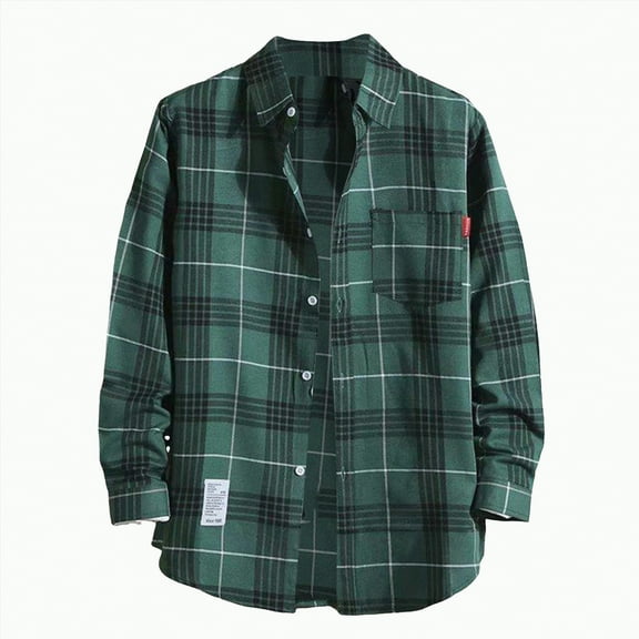 Towmus Plus Size Plaid Flannel Shirt for Women Long Oversized Button Down Flannel Top Casual Blouses Outfits