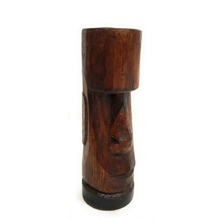 Moai Easter Island Tiki Totem 6" - Hand Carved | #dpt537115