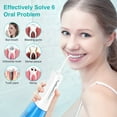 thumbnail image 5 of Cordless Water Flosser Dental Teeth Cleaner, INSMART Professional 300ML Tank DIY Mode USB Rechargeable Dental Oral Irrigator for Home and Travel, IPX7 Waterproof 4 Modes Irrigate for Oral Care, 5 of 7