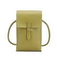 thumbnail image 1 of PU vertical mobile phone bag women's casual shoulder retro soft leather slung bag, 1 of 5
