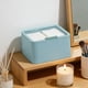 thumbnail image 4 of Organizador de discos de maquillaje, caja de almacenamiento transparente para algodones, hisopos y discos | Organizador para tocador de baño | Soporte para esponjas y cosméticos pequeños, 4 of 6