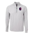 thumbnail image 2 of Men's Cutter & Buck Heather Gray St. Louis City SC Big & Tall Adapt Eco Knit Quarter-Zip Top, 2 of 3