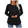 thumbnail image 2 of Long Sleeve Ribbed Thermal Base Layer Shirt Brushed Fabric Elegant Fashionable Cold Weather Comfort And Style, 2 of 6