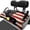 American Flag Skull Design, variant on XYZCANDO Universal 2-Seat Golf Cart Seat Cover - Terry Cloth Non-Slip Protector with 4 Storage Pockets for Golf Enthusiasts