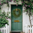 thumbnail image 6 of Festive Front Door Wreath with Elegant Bow for Seasonal Greetings and Holiday, 6 of 6