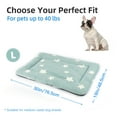 thumbnail image 7 of Dog Crate Mats with Non Slip Bottom Washable Dog Bed for Cage Soft Dog Crate Pad with Star Pattern, Blue, 24*18, 7 of 7