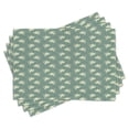 thumbnail image 1 of Ambesonne Green Place Mats Set of 4, Greek Love Cupid, Standard Size, Jade Green Purple Cream, 1 of 6