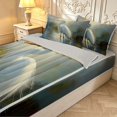 thumbnail image 3 of Erosebridal Cute Heron Bird Zipper Twin Comforter Sets with Fitted Sheet and 2 Pillowcases,Boho Animals Zipper Bedding Set,White Yellow,Light Gray Reversible,4pcs, 3 of 8