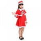 thumbnail image 2 of Disfraz navideño para niñas, traje de Papá Noel para niñas pequeñas, vestido para fiesta de cosplay de Navidad, vestido informal rojo de manga larga de 3 a 16 años, 2 of 5