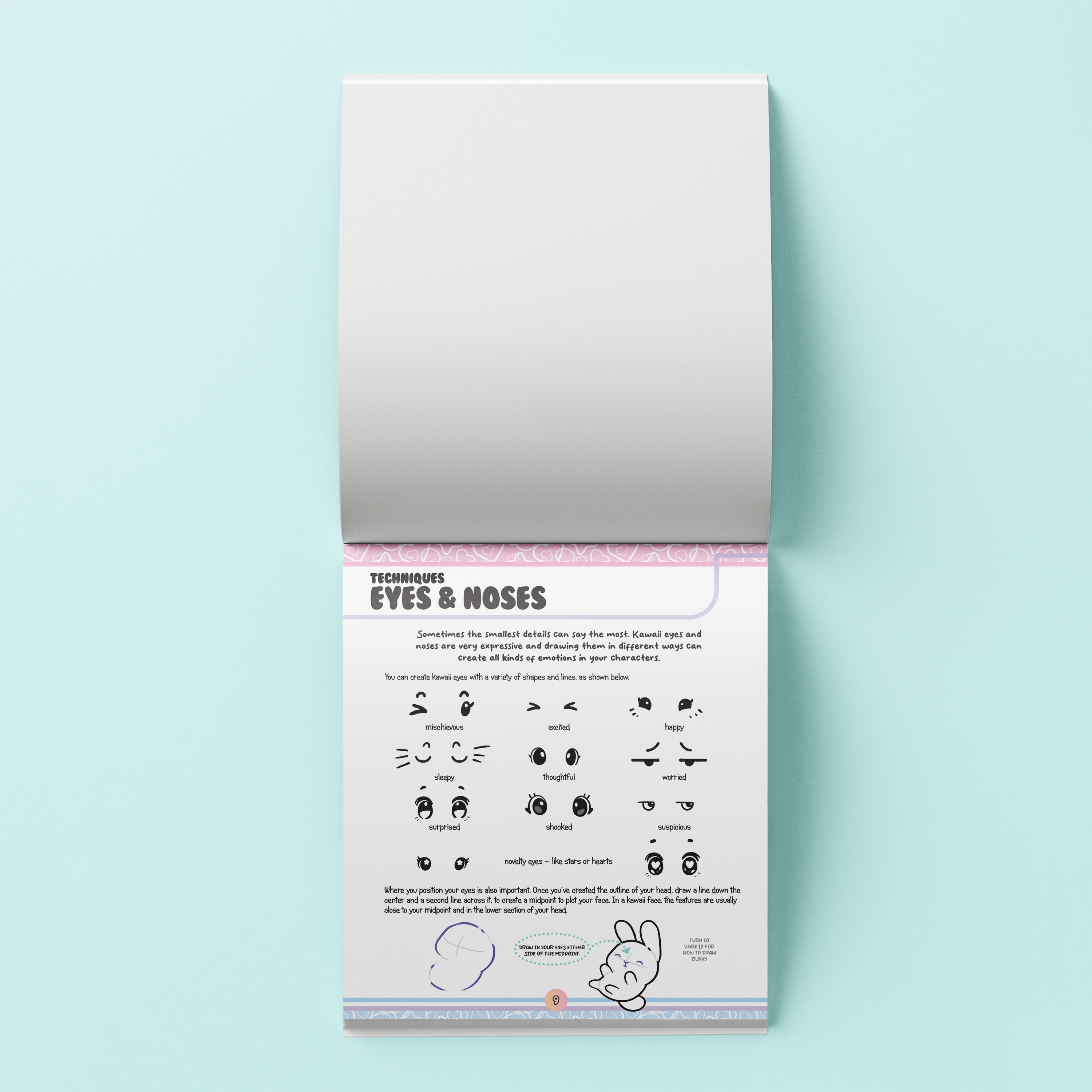 Hinkler Learn to Draw Kawaii Characters Drawing Pad for Ages 6 and up