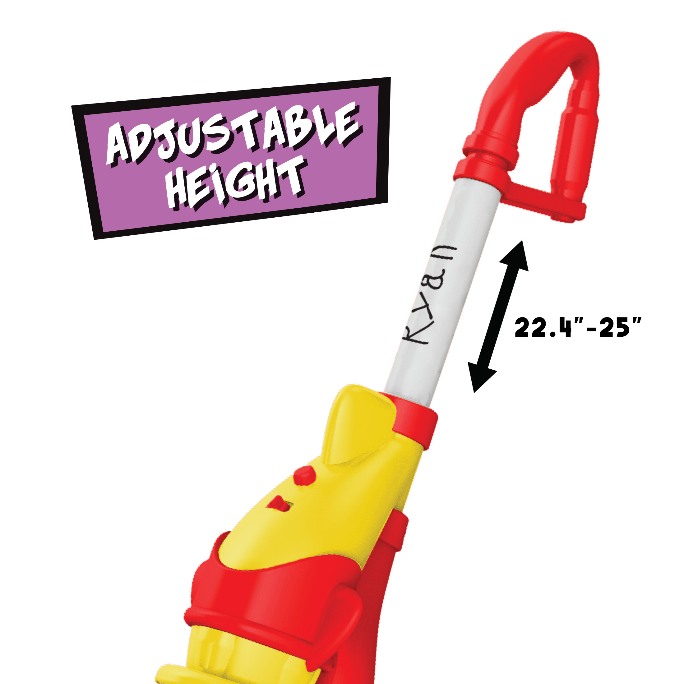 Core Innovations Ryan's World Cordless Stick Vacuum - Yellow, Red - image 3 of 8
