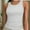 White, variant on Crew Neck Tank Tops for Women Stretch Camisole Shirts