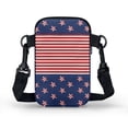 thumbnail image 2 of HELLHERO Red White Stripes Small Crossbody Purse for Adults with Shoulder Strap Shoulder Bags Polyester Women Adjustable Shoulder Strap, 2 of 7