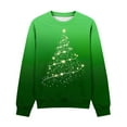 thumbnail image 6 of Lorytime Kids Sweatshirts for Girls Boys Christmas Tree Shirt Crew Neck Long Sleeve Pullover Drop Shoulder Festive Tops, 6 of 7