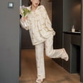 thumbnail image 2 of Defitshape Women's Summer Comfy Winter Princess Cotton Cute Pajama Set Soft Pjs Fall Lounge Postpartum Sleepwear Style19 Small, 2 of 4