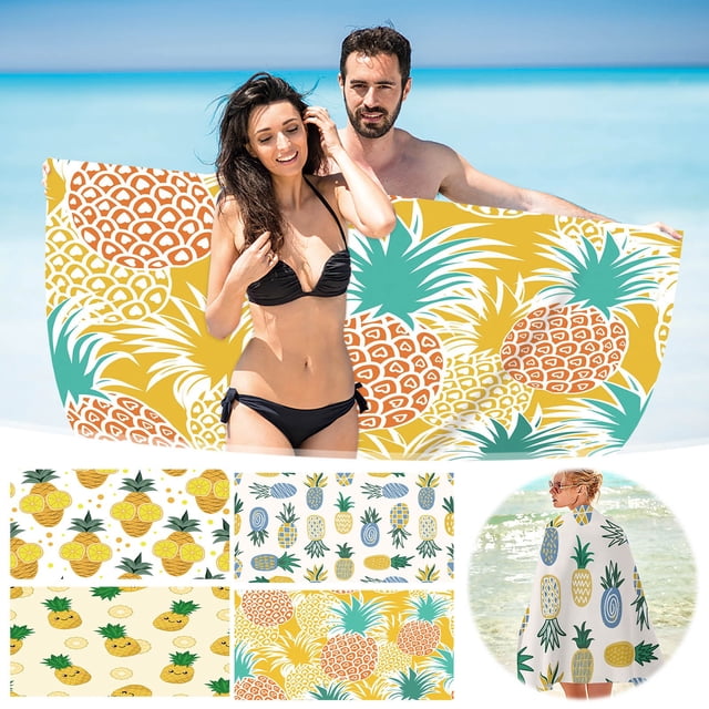 Sandproof Beach Towel - Quick Dry Microfiber, Compact Travel Towel for Pool, Gym & Camping