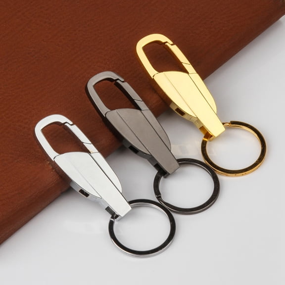 GOOHOCHY  4 Pcs Car Key Chain Vintage Keychain Buckle Chains for Men Man Black