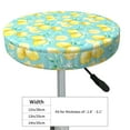 thumbnail image 4 of Rateoe Yellow Lemon Pattern Round Bar Stool Seat Covers,Washable Stool Cushion Slipcover Elastic Bar Chair Covers for 12-14 Inch Chair -12 inch, 4 of 7