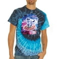 thumbnail image 2 of Wild Bobby, Cute Trippy Space Cat Riding Pizza, Animal Lover, Tie-Dye Tees, Evening Sky, Medium, 2 of 3