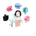 thumbnail image 4 of Reusable Makeup Remover Facial Makeup Removal Towel Microfiber Cloth Pads Wipe Face Cleaner Face Care Cleansing Tool, 4 of 8