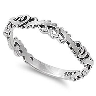 Anello Argento 925 A Fascia Larga 12mm – Cuore Love Promise – Taglie 4-12 Unisex - Foto 3