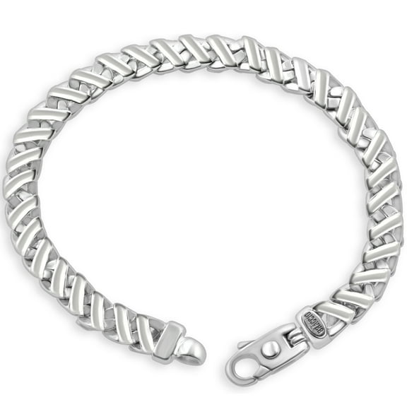 Pompeii Men's 14k Gold (50gram) or Platinum (94gram) 8mm Link Bracelet 8.5" (,)