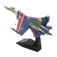 thumbnail image 2 of 1/100 modelo de avión SU-27 con soporte Diecast Display simulación de avión de modelo de avión para estante Mesa Café Decoración CUTICAT Figuras de aviones de combate, 2 of 8
