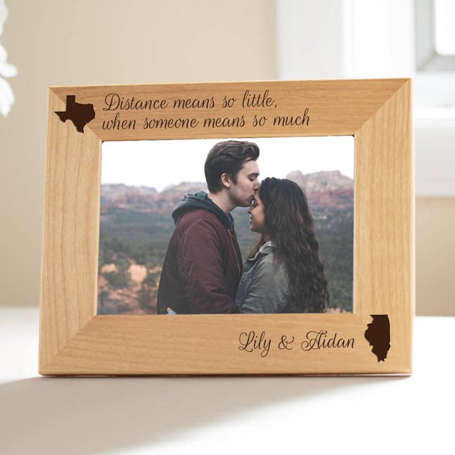 Long Distance Relationship Picture Frame by Lifetime Creations Long
