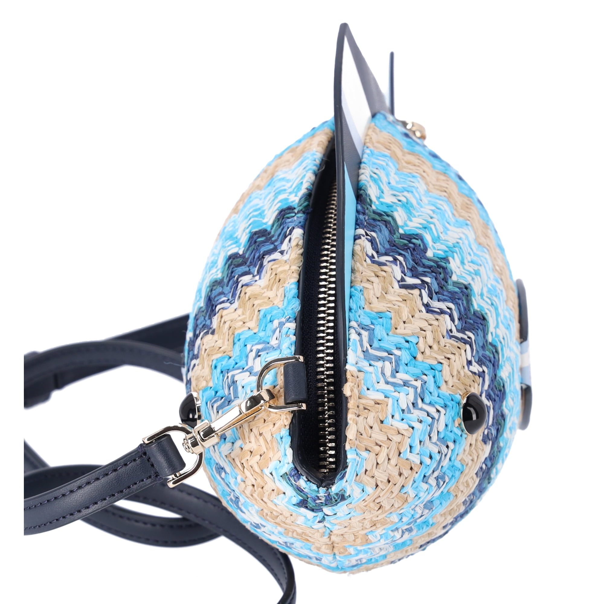 Kate Spade KG739 What A Catch 3D Fish Crossbody Novelty Blue Multi