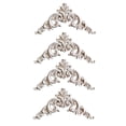 thumbnail image 4 of MLINS  4 PCS Wood Applique Unpainted Frames Furniture Transfers Rub Vintage Wall Decals Frat, 4 of 8