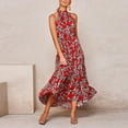 thumbnail image 3 of Vestido HUOGUO, a la moda, de verano, sin mangas, halter, para mujer, 3 of 4