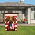 thumbnail image 3 of Amhnf Dachshund With American Flag Garden Flag For Home Outdoor Garden Yard Decor 12x18 inch, 3 of 5