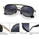 thumbnail image 4 of Gafas de sol Steampunk para hombre, gafas de sol polarizadas de doble puente, gafas de sol Retro redondas y gruesas, gafas de sol coloridas de dos colores, 4 of 5