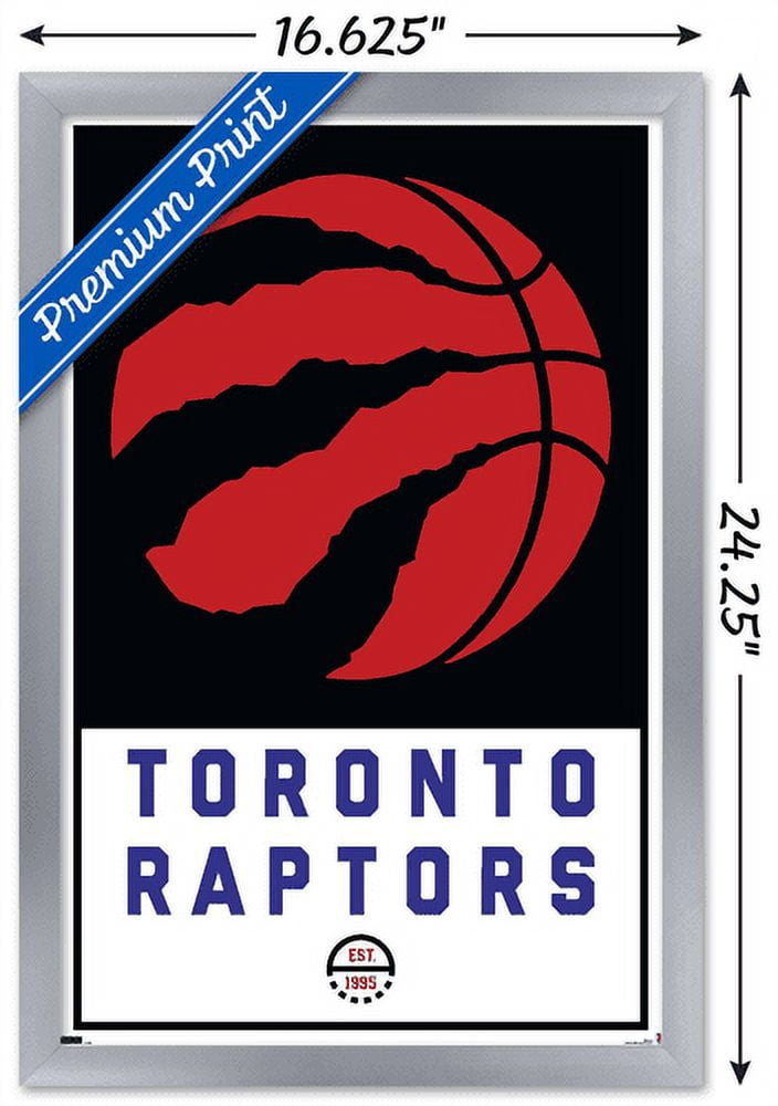 NBA Toronto Raptors - Logo 21 Wall Poster, 14.725" x 22.375", Framed