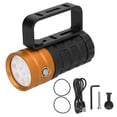 thumbnail image 3 of Waterproof Torch, Easy To Use Convenient To Use Diving Flashlight Powerful Functions  For Diving For Camping Orange, 3 of 8