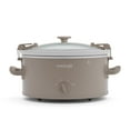 thumbnail image 1 of Crock-Pot Design Series 6-Quart Manual Slow Cooker, Alpaca Brown, 1 of 8