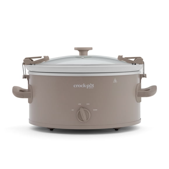 Crock-Pot Design Series 6-Quart Manual Slow Cooker, Alpaca Brown