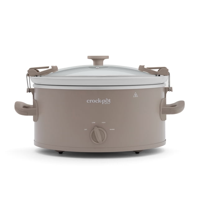 Crock-Pot Design Series 6-Quart Manual Slow Cooker, Alpaca Brown