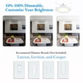 thumbnail image 5 of LNC 7 in. LED Recessed Retrofit Downlight, 14W Dimmable Integrated LED Ceiling Light, 3000K Warm White, White Trim for Kitchen, Hallway, Living Room, 5 of 19