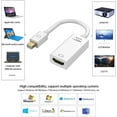 thumbnail image 3 of HUGFEGWE Mini DP to HDMI-Compatible Adapter Connector Converter 4K 2K 1080P for Surface Laptop TV Monitor Projector (Color : 2 pcs DP HDMI 4K Black) CJB91-87136, 3 of 7