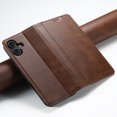 thumbnail image 6 of Case for iPhone 16 Plus, Leather Wallet Case with Kickstand RFID Blocking Credit Card Holder Magnetic Closure Shockproof Case Compatible with iPhone 16 Plus, Brown, 6 of 7