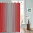 thumbnail image 3 of Fabric Shower Curtain Ombre Abstract Gradient Red and Gray Shower Curtains with 12 Hooks Waterproof Machine Washable Bath Curtains for Bathroom, 72 x 96in, 3 of 6