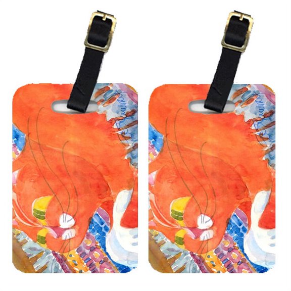 Pair of 2 Cat Luggage Tags