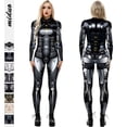 thumbnail image 2 of Monos con estampado 3D De Halloween, Pantalones De Cosplay, mono Sexy ajustado De manga larga, Pantalones De Mujer, ropa Y2k, 2 of 5