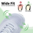 thumbnail image 3 of HI HATIDE Wide Toe Box Walking Shoes for Men with Arch Support Orthotic Sneakers for Plantar Fasciitis Athletic Cushioning Men's Running Shoes for Foot Pain Relief, US Size 8-13, 3 of 11
