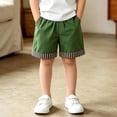 thumbnail image 2 of Unisex Kids Stripedâ Casual Shorts Elastic Waist SideâPocket Summer Shorts 2â12Y, 2 of 5