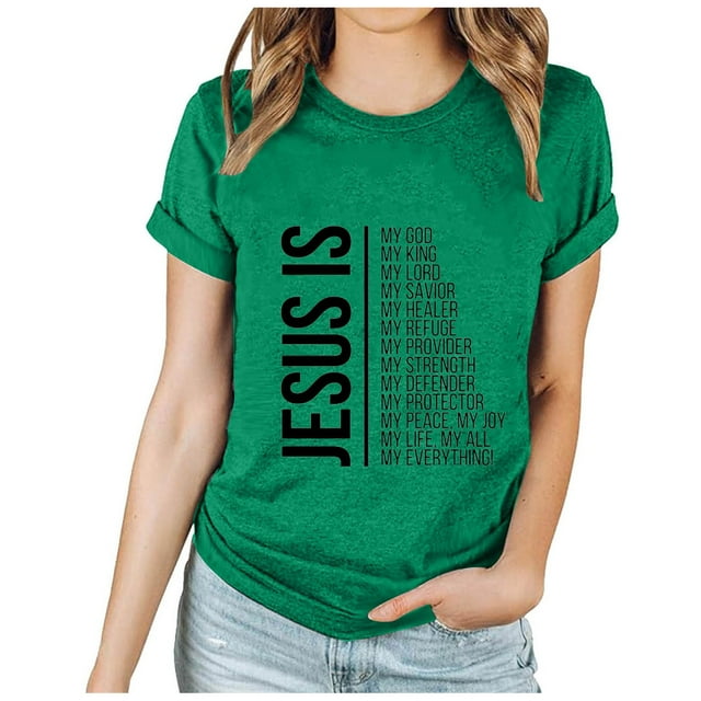Staron Hauts d'Été pour Femmes T-Shirts Imprimés de Pâques Col Rond Hauts Amples Chemises Décontractées Manches Courtes