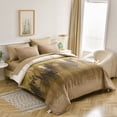 thumbnail image 2 of Dintszyayue Khaki Comforter Set Queen,7Pcs Abstract Gradient Soft Bed in a Bag Fitted Sheet Adult(90"x90"), 2 of 6