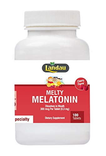 Landau Kosher Melty Melatonin 300 Mcg - 100 Tablets