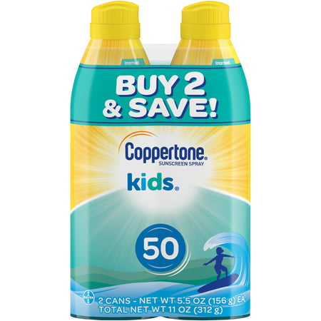 Coppertone Kid's Twin Pack Sunscreen, SPF50 (Best Sunscreen For Dark Skin)